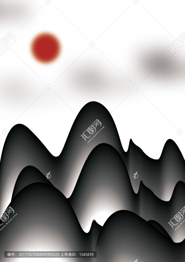 水墨畫,畫,黑白畫,抽象畫