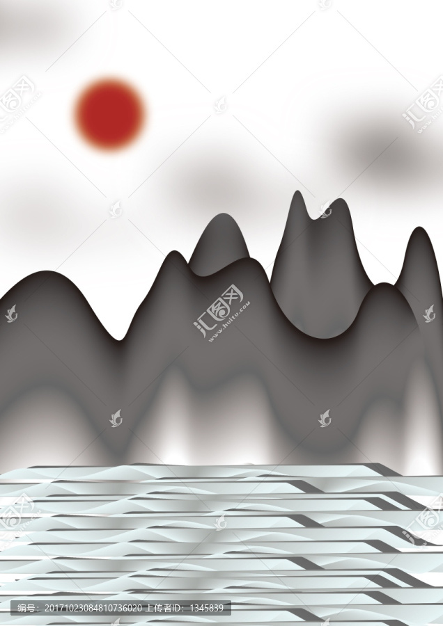 水墨畫,畫,黑白畫,抽象畫