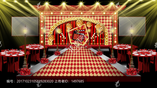 百老匯紅金主題婚禮