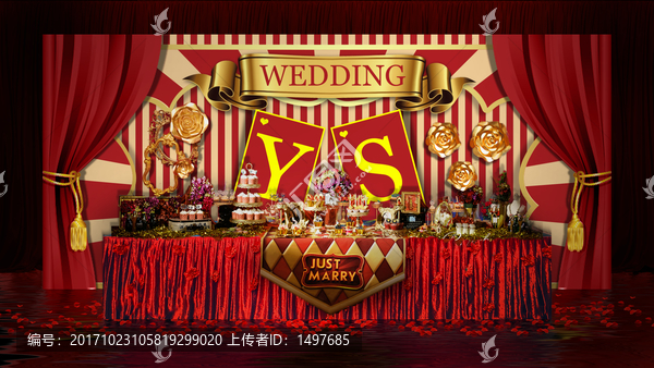百老匯復古紅金色系婚禮