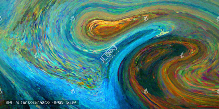 抽象油畫