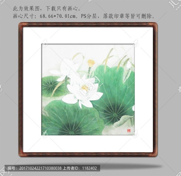 工筆荷花圖