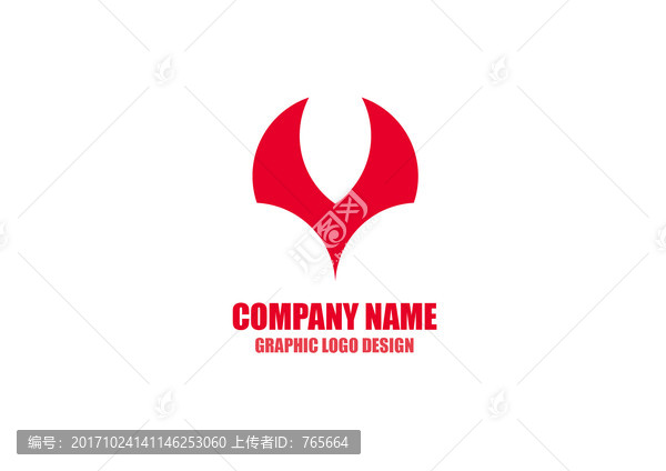 牛logo设计,牛角,红牛