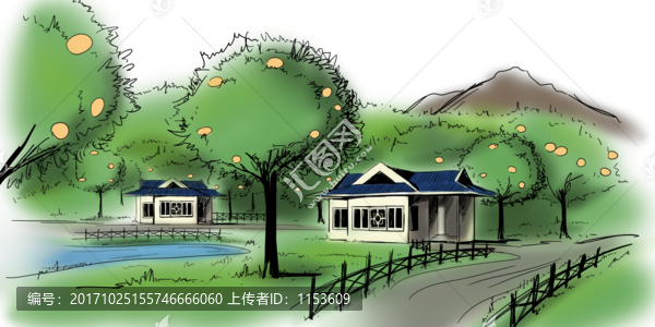 中式別墅田園