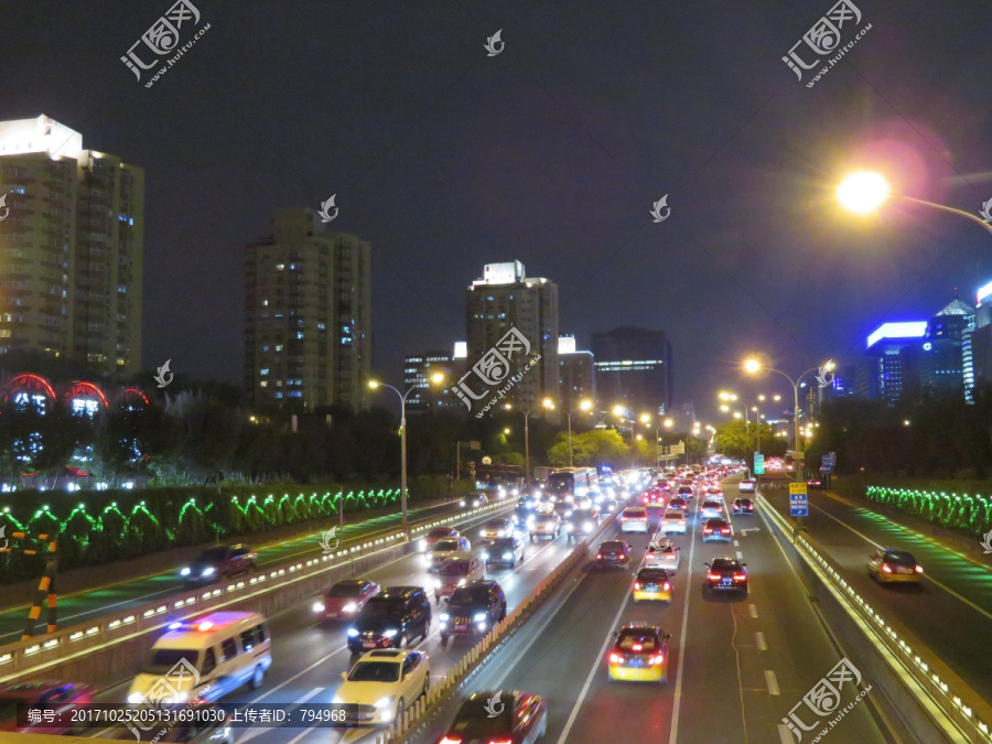 北京西二环夜景