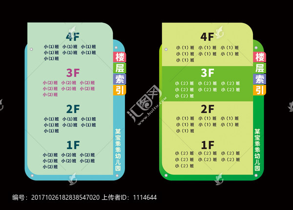 导视牌,幼儿园