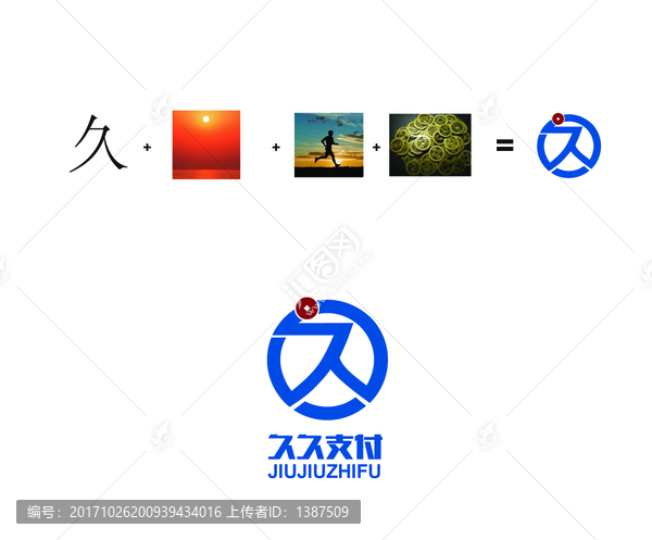 久久支付LOGO設(shè)計