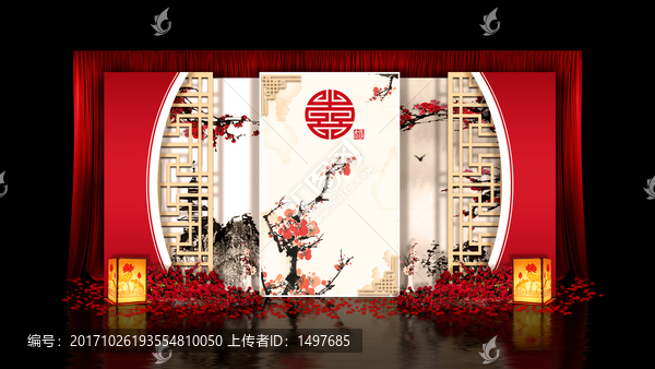 古典新中式婚禮效果圖