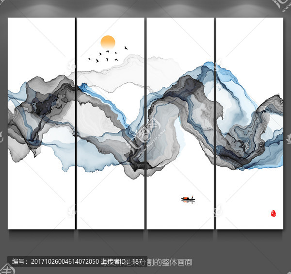 抽象意境水墨畫,水墨背景