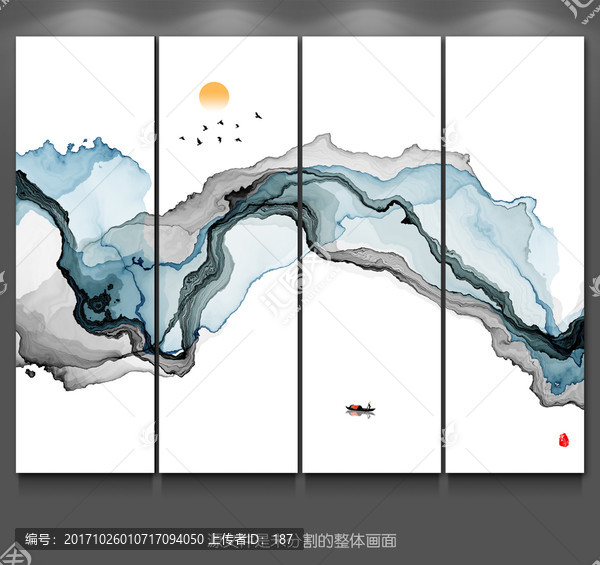 抽象意境水墨画,水墨意境