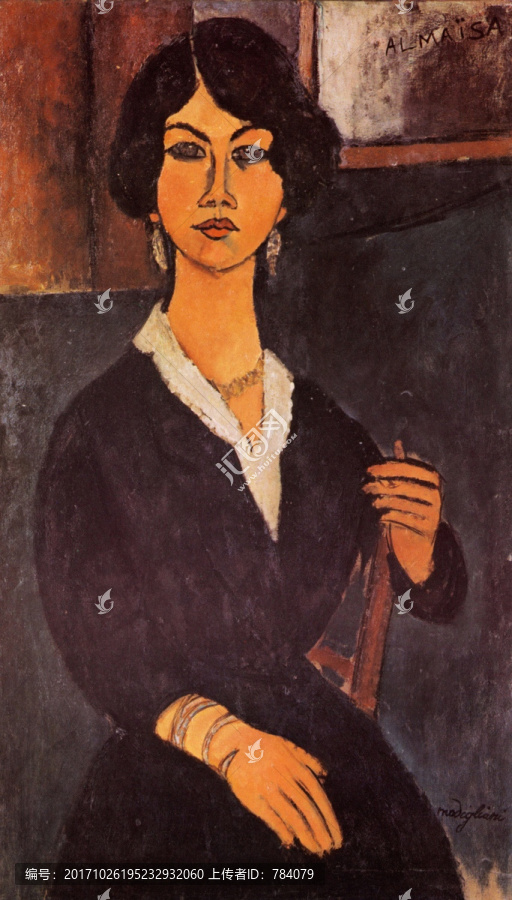 人像油畫(huà) 莫蒂里安尼