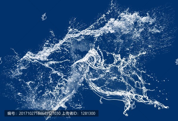 透明水花,水,海浪,噴濺水