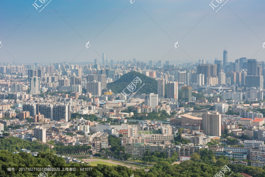 广州城市鸟瞰