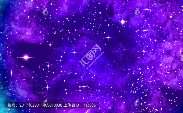 紫藍(lán)色星空
