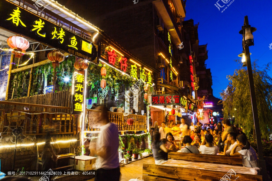 镇远古镇,夜景