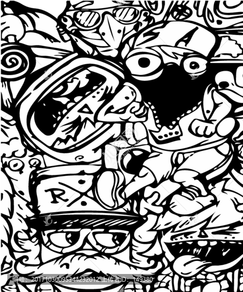 朋克的生活,創意插畫