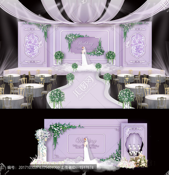 紫色婚禮,夢幻婚禮,西式婚禮