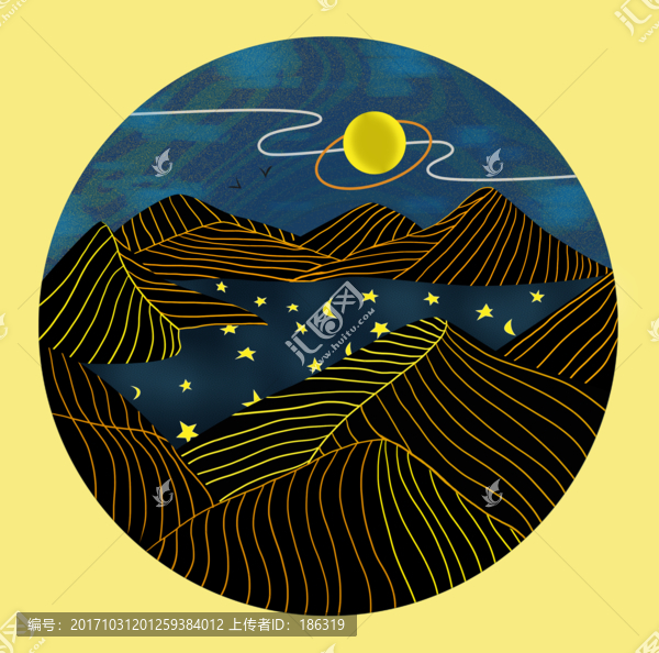 星辰,裝飾畫(huà)