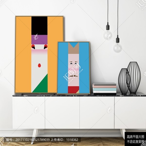 抽象人物裝飾畫