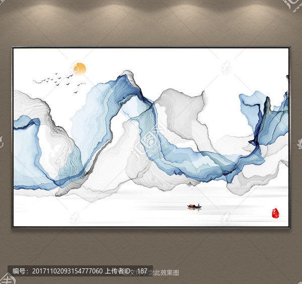 現代抽象意境水墨畫,水墨禪境