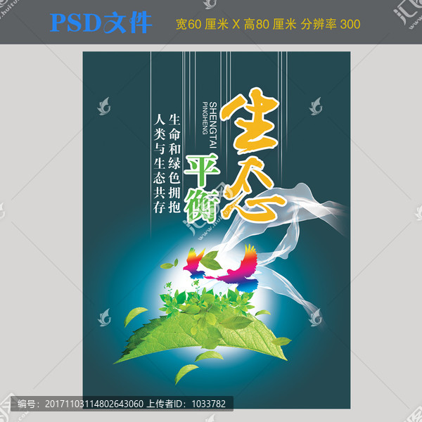 生態(tài)平衡環(huán)保海報(bào)