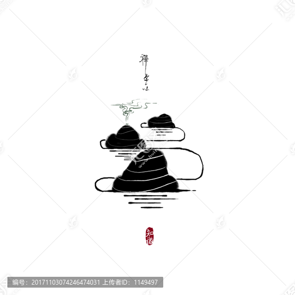 茶文化意境圖形