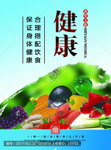 公安局食堂宣傳畫
