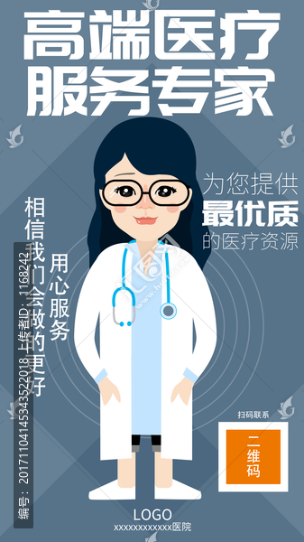 醫(yī)療服務(wù)專家醫(yī)生醫(yī)院醫(yī)療海報