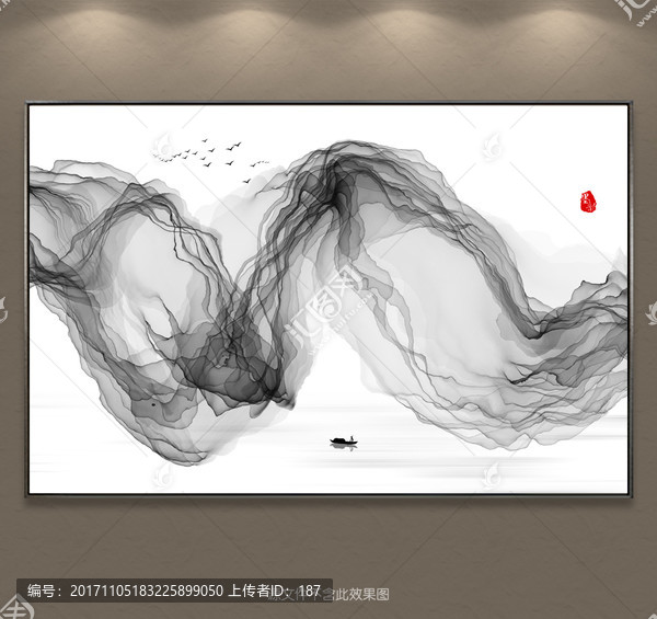 水墨畫,水墨意境裝飾畫