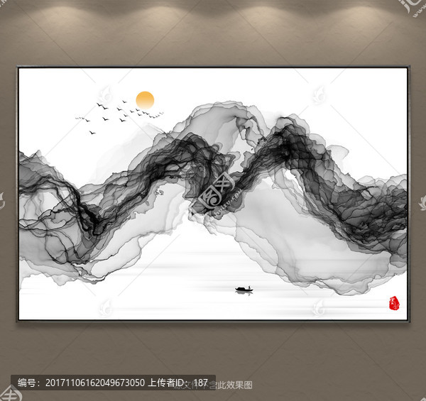 水墨畫,水墨裝飾畫