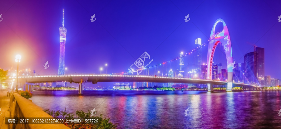 广州夜景,高清全景