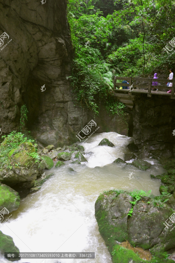 小桥,峡谷溪流,山谷河流