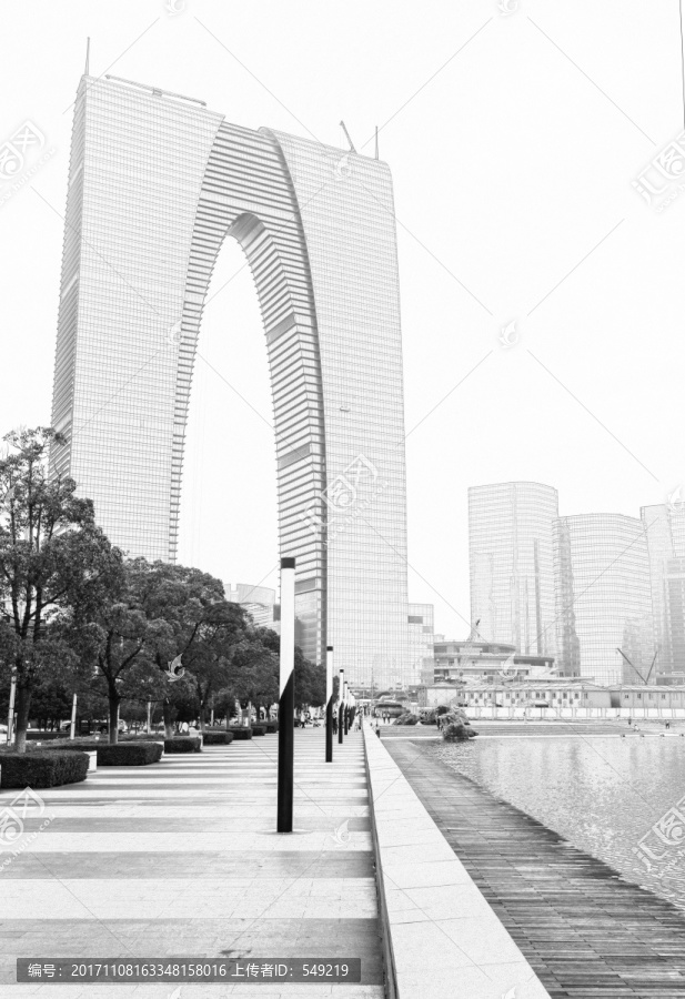 蘇州建筑線描,合成