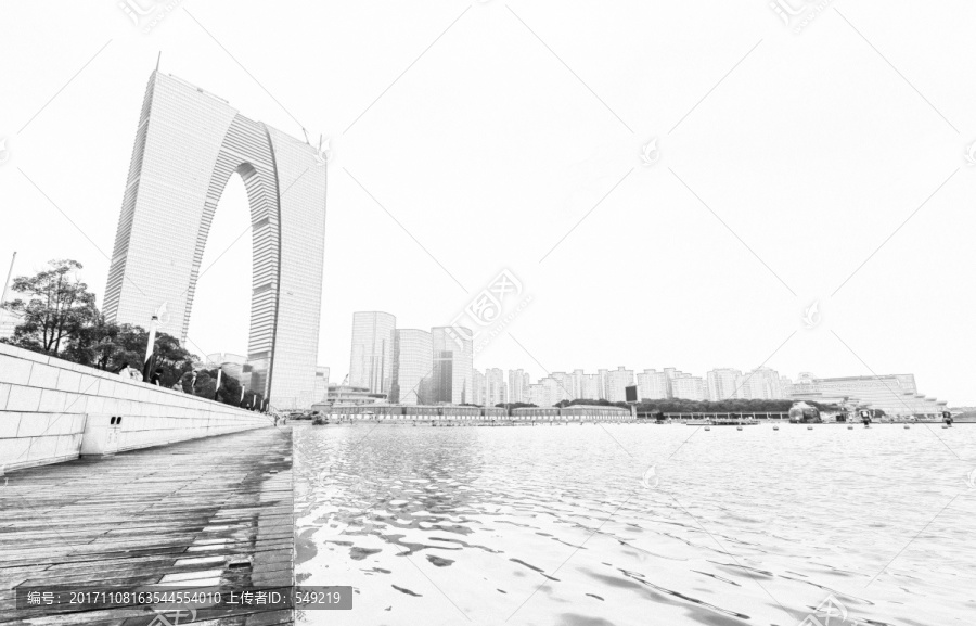 蘇州建筑線描,合成