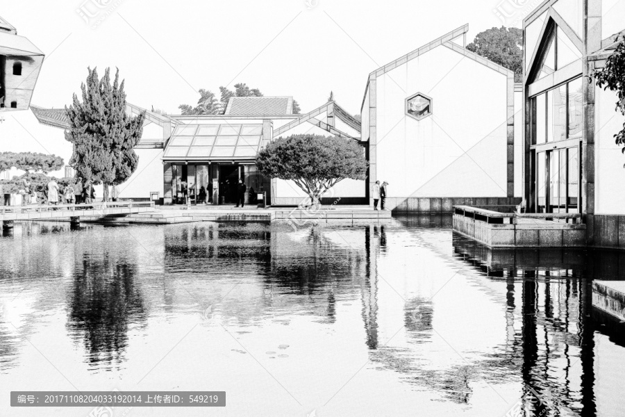 蘇州建筑線描,合成