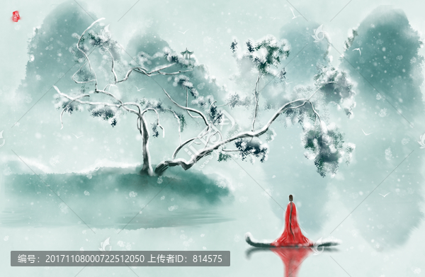 古風(fēng)山水插畫