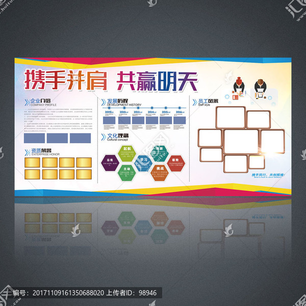 經(jīng)典企業(yè)文化公司介紹展板設(shè)計(jì)