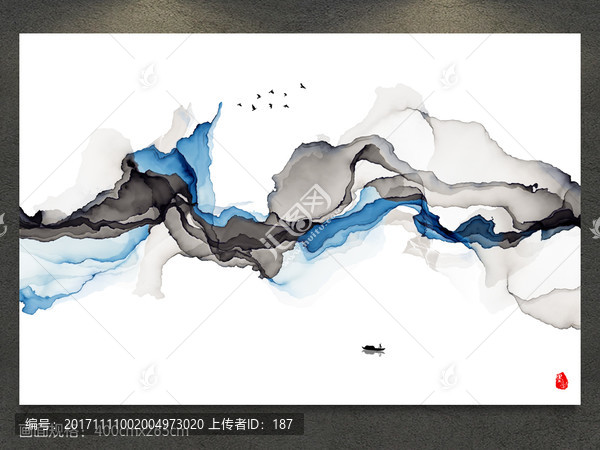 水墨畫,水墨意境水墨山水
