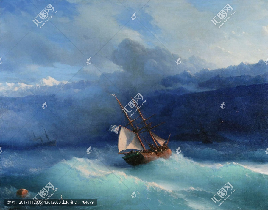 海洋油畫