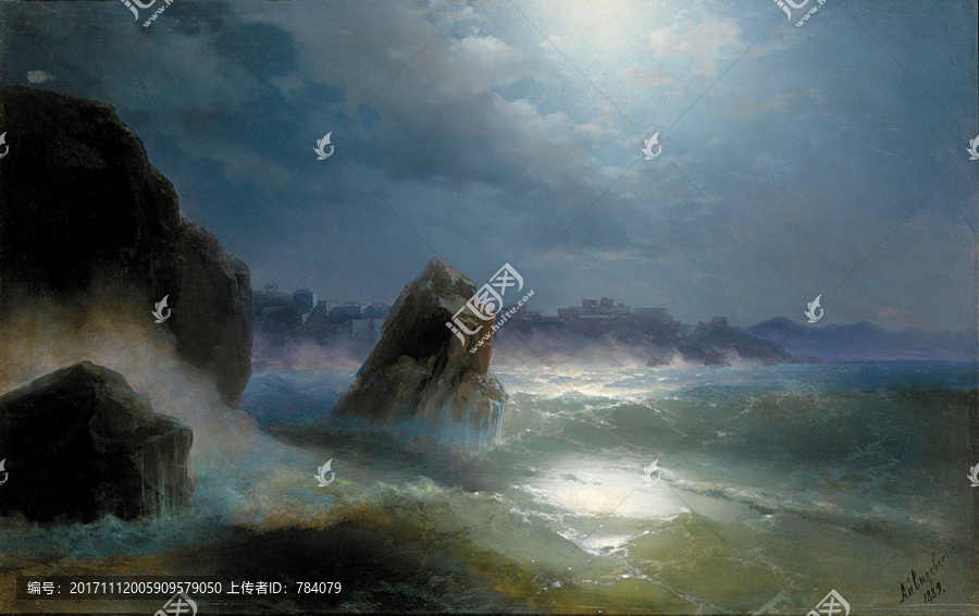 海洋油畫
