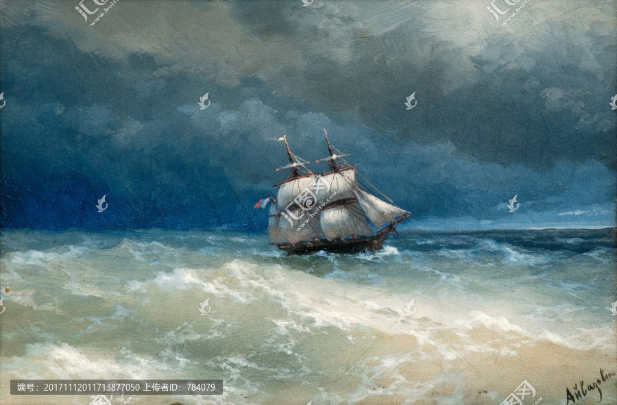 海洋油畫