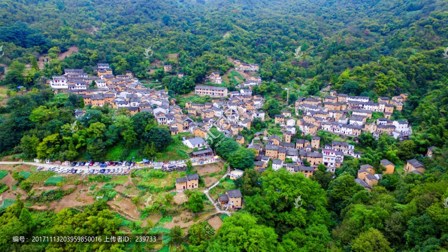 阳产土楼村全景