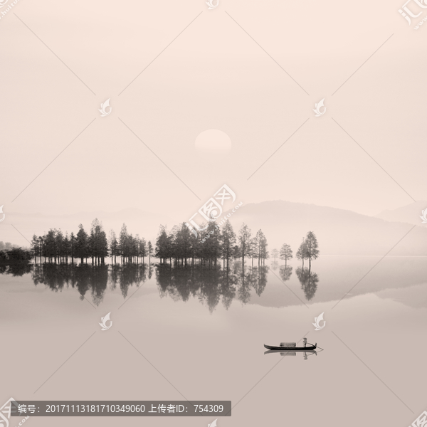 意境水墨山水