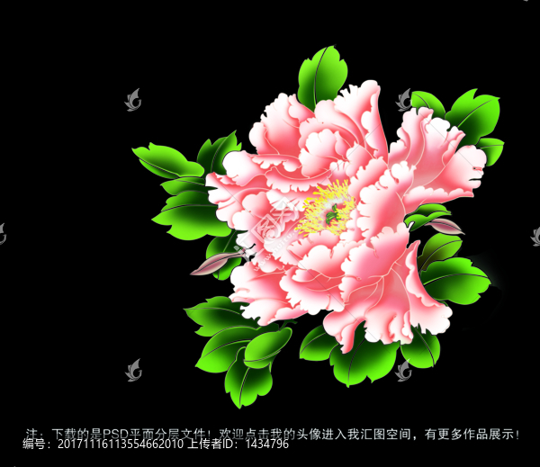 手繪牡丹花工筆牡丹花食品月餅盒