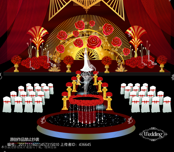 紅金玫瑰主題婚禮
