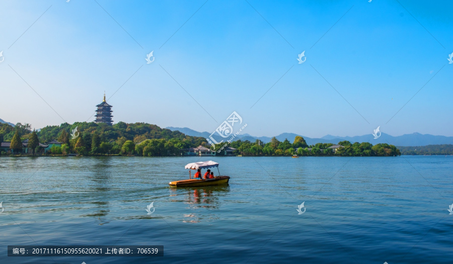 杭州西湖,雷峰塔,西湖风光