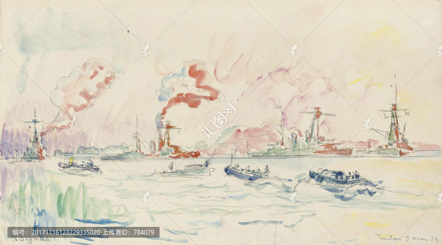 西涅克新印象派油畫