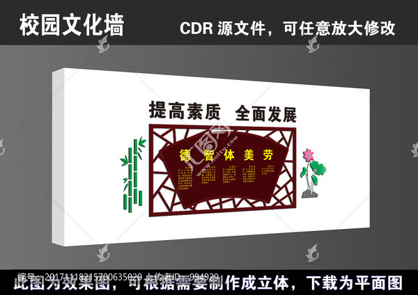 學(xué)校校園國(guó)學(xué)經(jīng)典高清矢量文化墻
