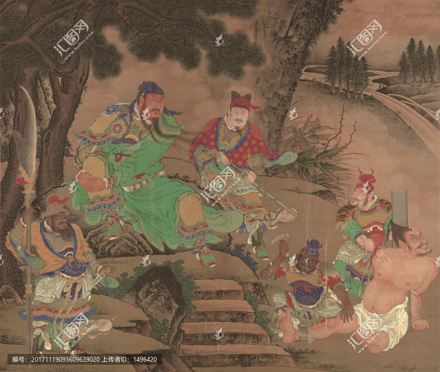關(guān)羽擒將圖