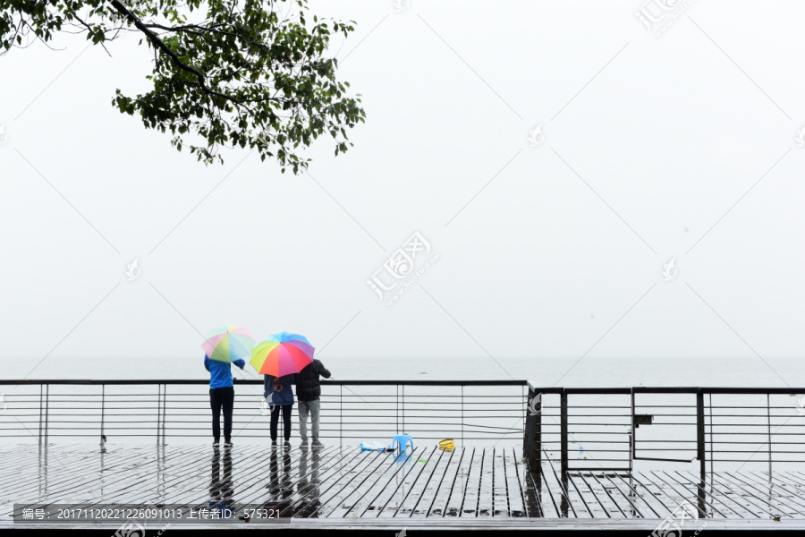 雨中垂钓